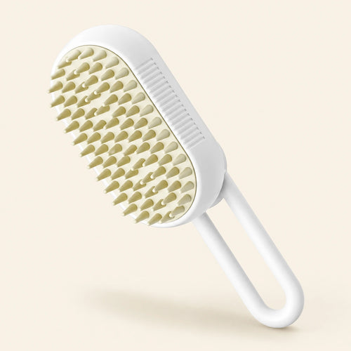 Brosse à brume basique blanche pour chat