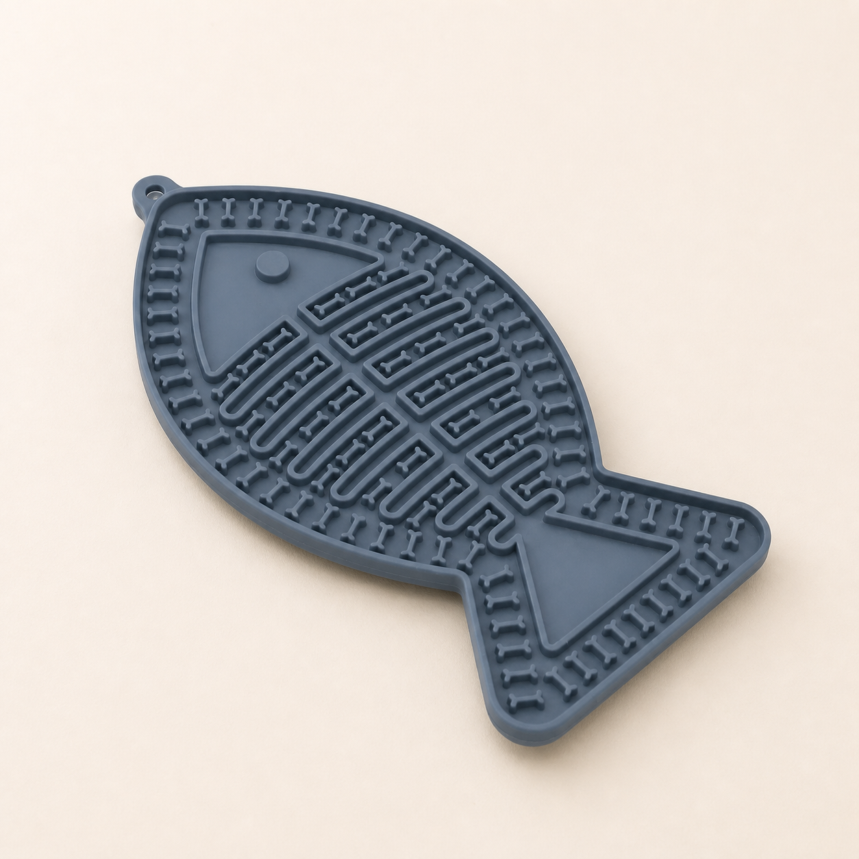 Tapis de léchage poisson pour chat – 4 coloris — Gris anthracite