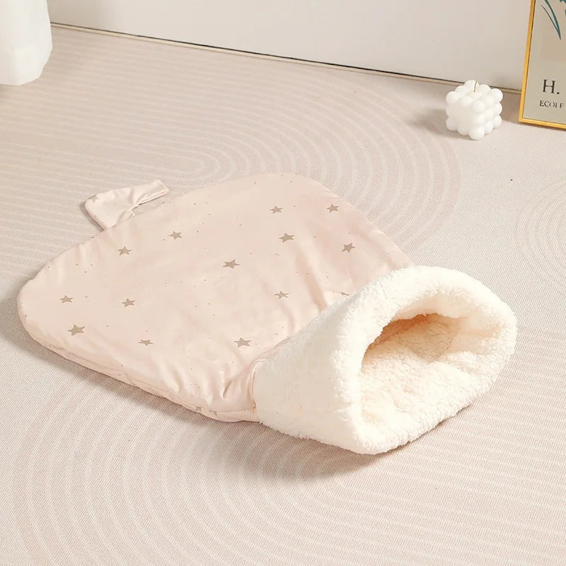 Sac de couchage rose clair
