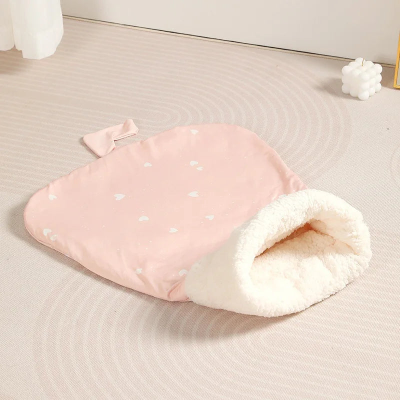 Sac de couchage rose poudré