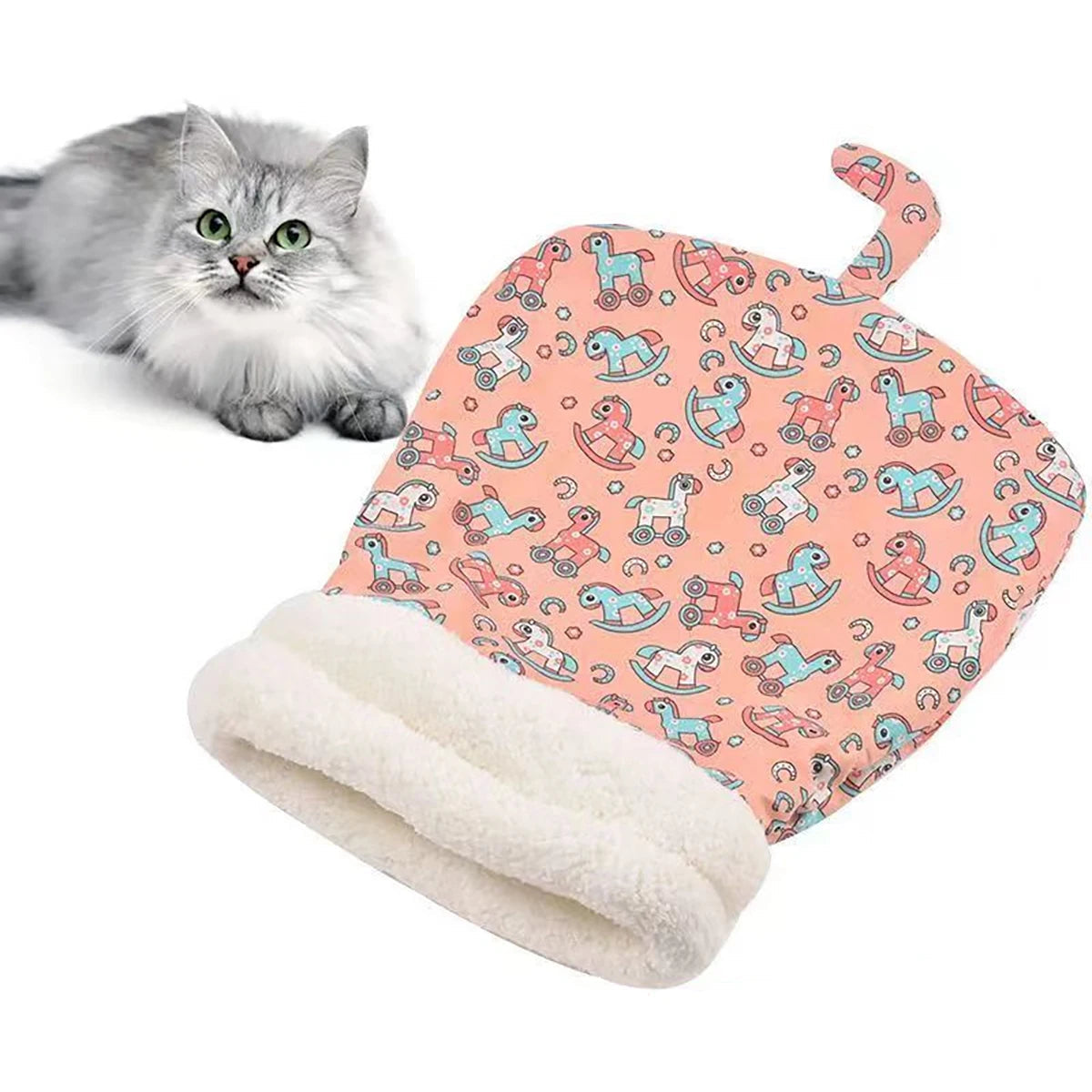 Sac de couchage rose imprimé