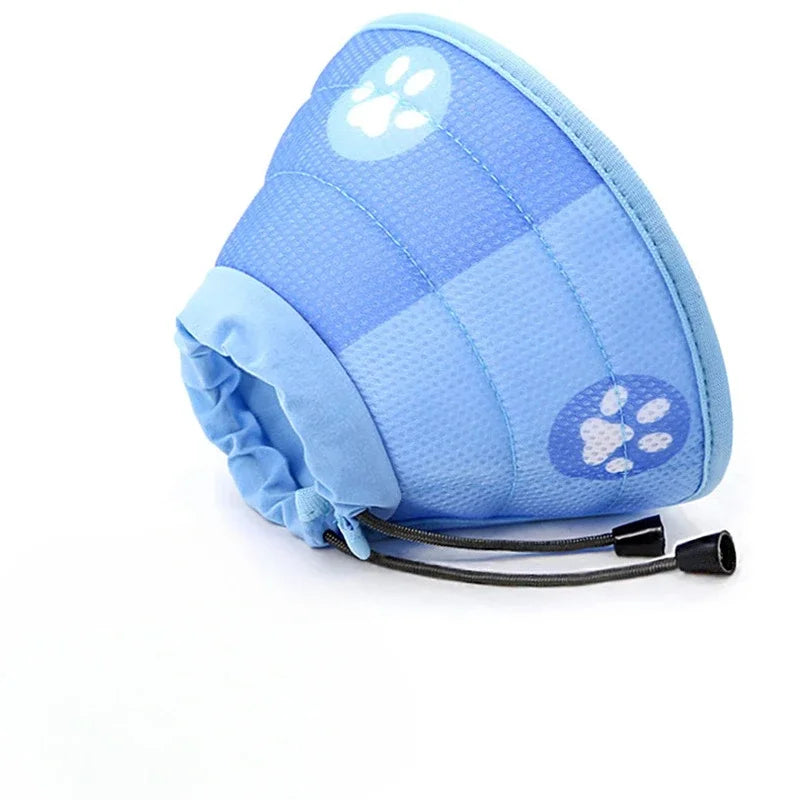 Collerette souple bleue taille M